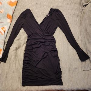 Chic Black Long Sleeve Dress